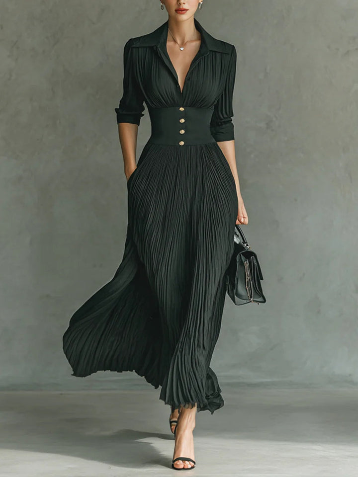 Celeste™ – Pleated Maxi Dress