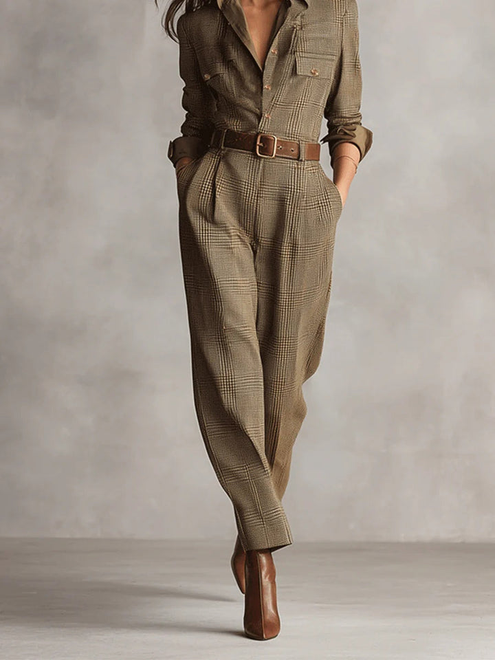 Sienna™ – Tweed Utility Jumpsuit