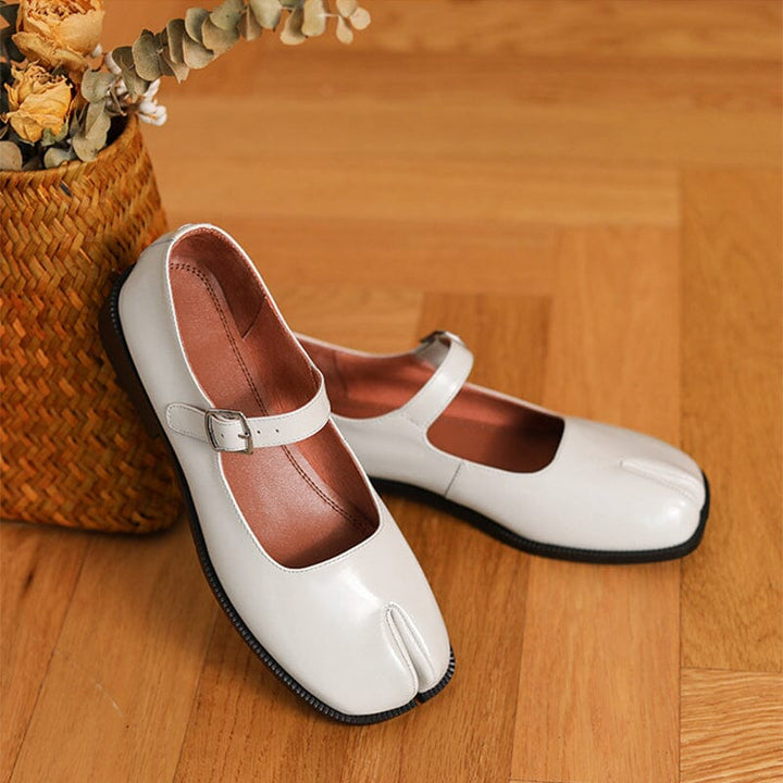 Martha | Leather Mary Janes