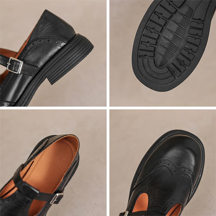 Mattea | Leather Mary Janes